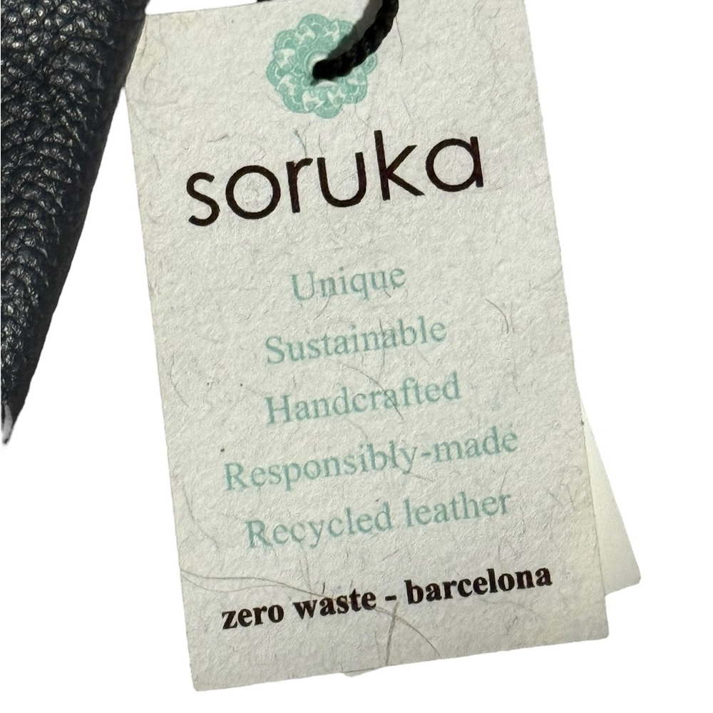 Soruka Small Leather Zip Pouch NWT - Picture 7 of 9
